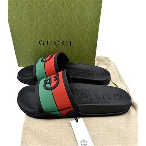 gucci rubber slide sandals dupe|gucci interlocking g slide sandal.